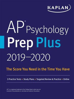 cover image of AP Psychology Prep Plus 2019-2020